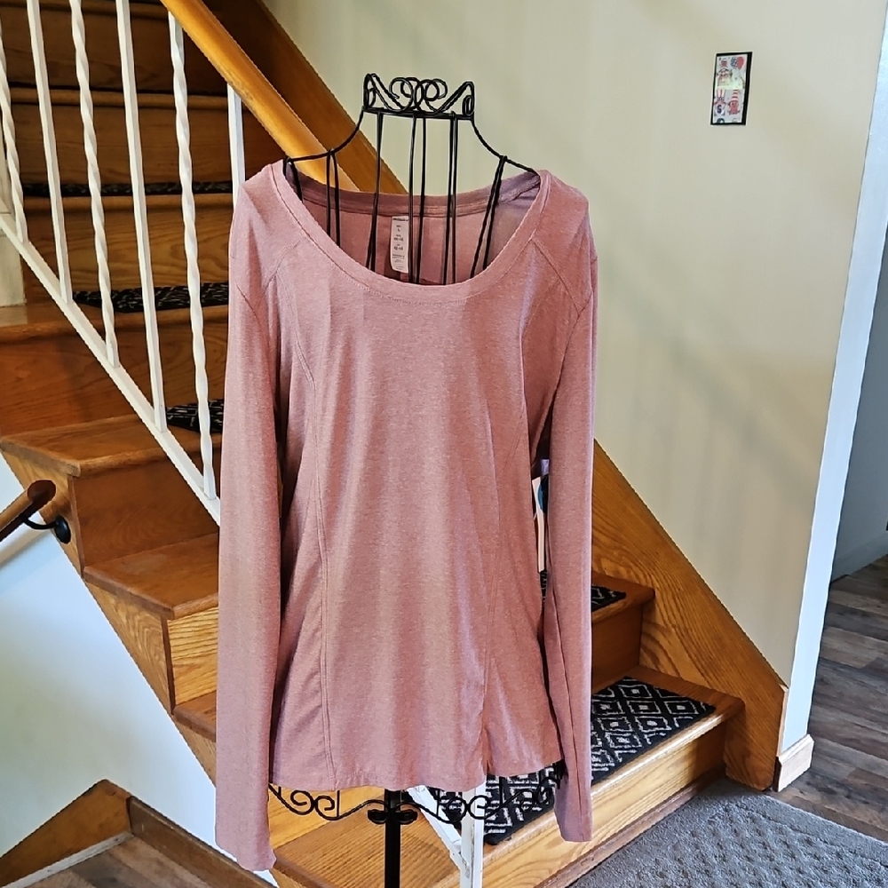 👚Marika Pink Fitted Long Sleeve Shirt